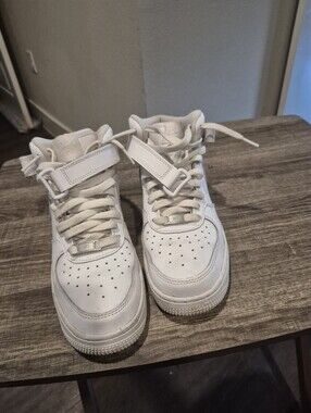 Nike Air Force 1 Mid 07 GS White - DH2933-111 - Size Youth 5.5Y - Clean Shoes